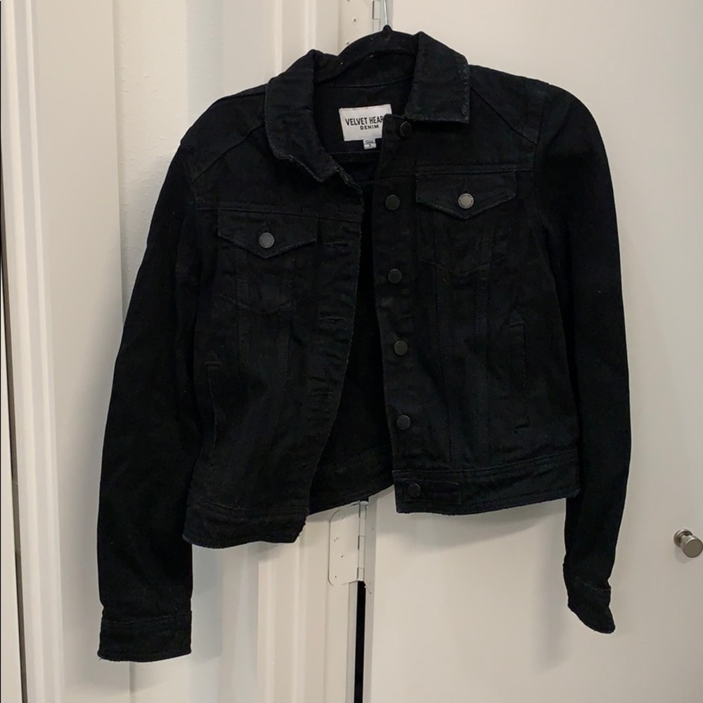 Velvet Heart Black Denim Jacket